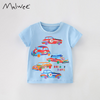 Children Kids Baby Fashion Boys Short Sleeve Cartoon Car Print T-Shirt