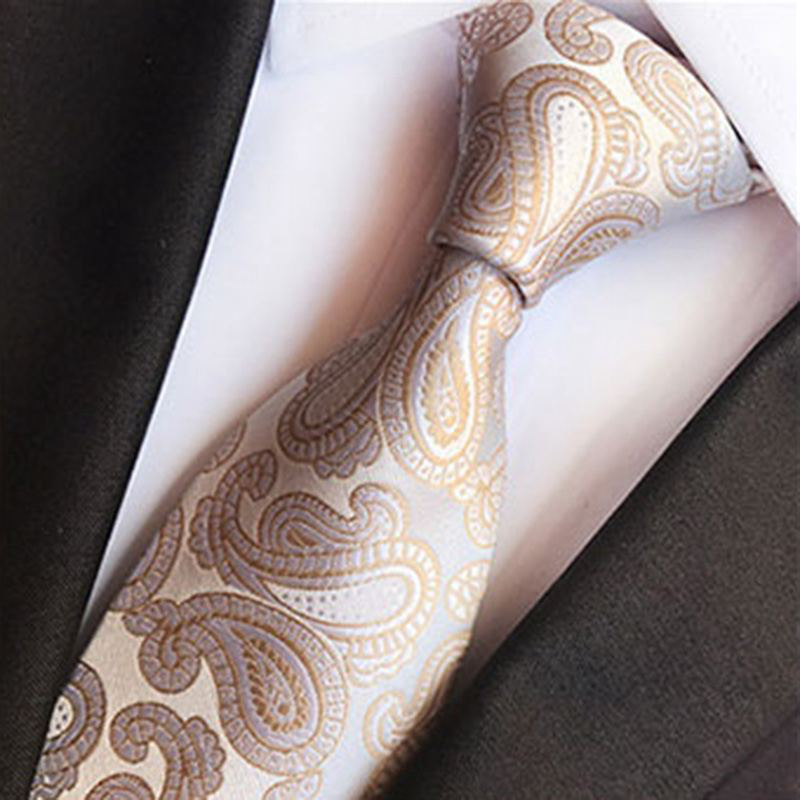 New Arrival Men Fashion Gift Box Set 8cm Polyester Jacquard Weave Tie Pocket Square