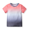 Children Kids Toddlers Boys Tie-Dye Round Neck Pullover Short Sleeve T-Shirt