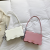 Women Fashion Retro Solid Color Simple Biscuit Shape Shoulder Bag