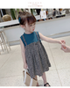 Children Kids Toddlers Girls Sleeveless Stitching Print Dress