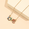 Children Kids Toddlers Rainbow Letter Love Necklace