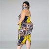 Women Fashion Plus Size Leopard Printed Dress