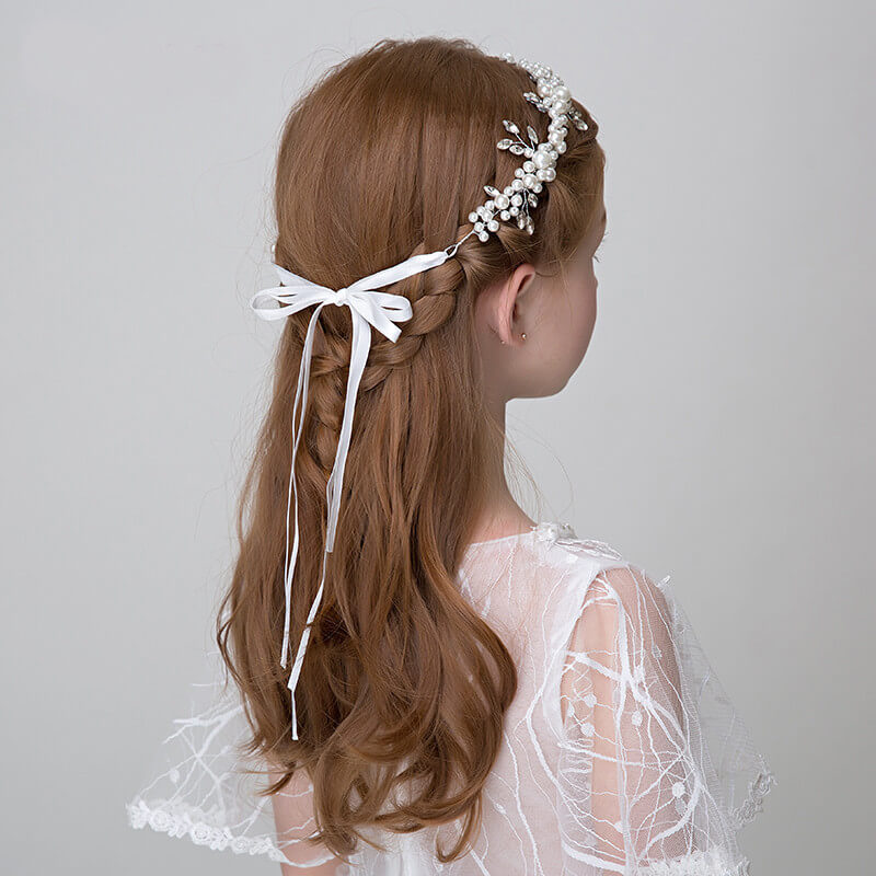 Girls Elegant Pearl Rhinestone Decoration Hair Accessories