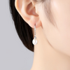 Romantic Natural Pearl Jewelry Women Luxury Sterling Silver Earrings