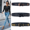 Unisex Vintage Punk Rivet Design Pu Belt