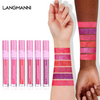 Women'S High Gloss Shiny Metallic Lip Glaze 6Pcs/Set