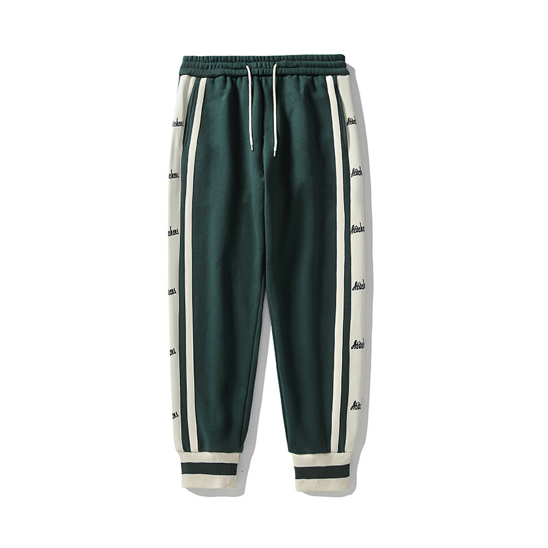 Men Fashion Color Matching Loose Sports Pants