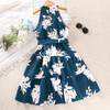 Children Kids Baby Fashion Girls Halter Neck Sleeveless Princess Dress