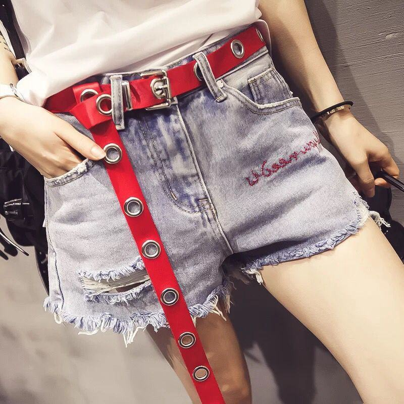 Fashion Punk Style Unisex Canvas Casual Streetwear Classic Belt