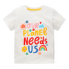 Boys Fashion T-Shirt Round Neck Cotton Fashion Cartoon Cool Print Short Sleeve Top