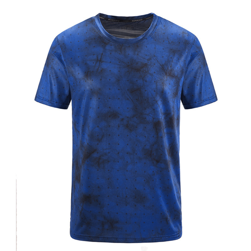 Men Casual Round Neck Short-Sleeved Quick-Drying T-Shirt