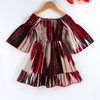 Children Kids Baby Fashion Girls Print One-Shoulder Dress