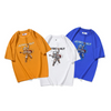 Kids Boys Casual Cartoon Spaceman Letter Pattern Round Neck Short Sleeve Breathable Loose T-Shirt