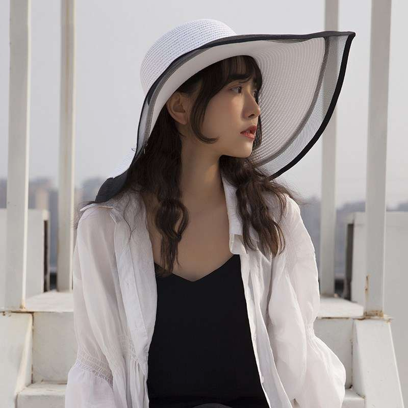 Women Summer Sunshade Large Brim Straw Hat