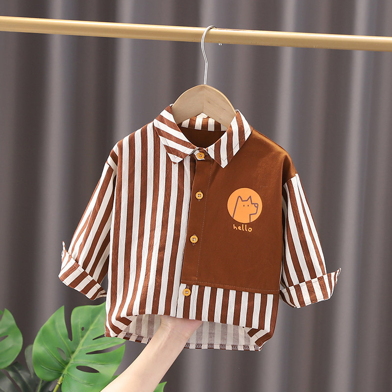 Kids Toddler Boy Fashion Stripe Shirt