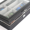 Top Grade Fashion Solid Color PU Leather Sunglasses Storage Box Display