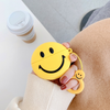 Women Simple Round Smiley Face With Ring Airpods Case ( 2 sets )