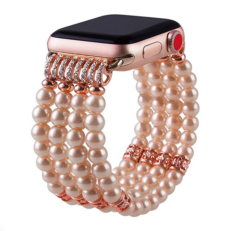 Fashion Pearl Onyx Apple Watch Bands