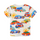 Children Kids Baby Fashion Boys Short Sleeve Cartoon Car Print T-Shirt