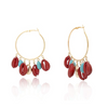 Ethnic Style Shell Design Hoop Earrings