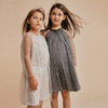 Children Kids Baby Fashion Girls Summer Sequin Mesh Princess Dress