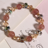 Women Simple Elegant Pink Beaded Bracelet