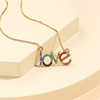 Children Kids Toddlers Rainbow Letter Love Necklace