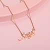 Children Kids Toddlers Letter Angle Necklace