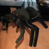 Kids Cartoon Stuffed Animals Simulation Black Spider Plushtoy Trick Doll Scary Horror Toy ( 2 sets )