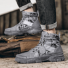 Men Casual High Top Canvas Boots