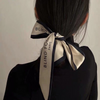 Women Retro Letter Pattern Hair Ribbon