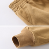 Boys Single Pocket Design Solid Color Casual Pants