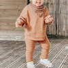 Toddlers Newborn Baby Fashion Girls Long Sleeves Dot Print Sweatshirt And Pants 2pcs Set