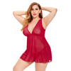 Women Plus Size Lingerie Sexy Lace Nightdress Sleepwear