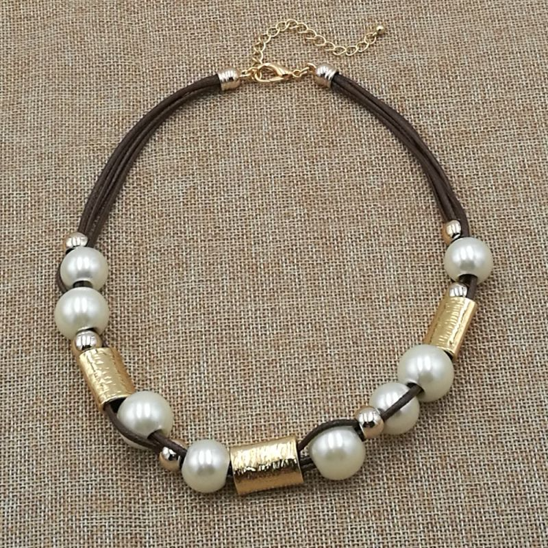 Ethnic Style Irregular Handmade Imitation Pearl Necklace