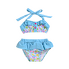 Toddlers Newborn Baby Fashion Girls Cute Dot Strap Split Swimsuit Set