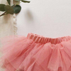 Kids Girls Sweet Solid Color Elastic Mesh Fluffy Skirt