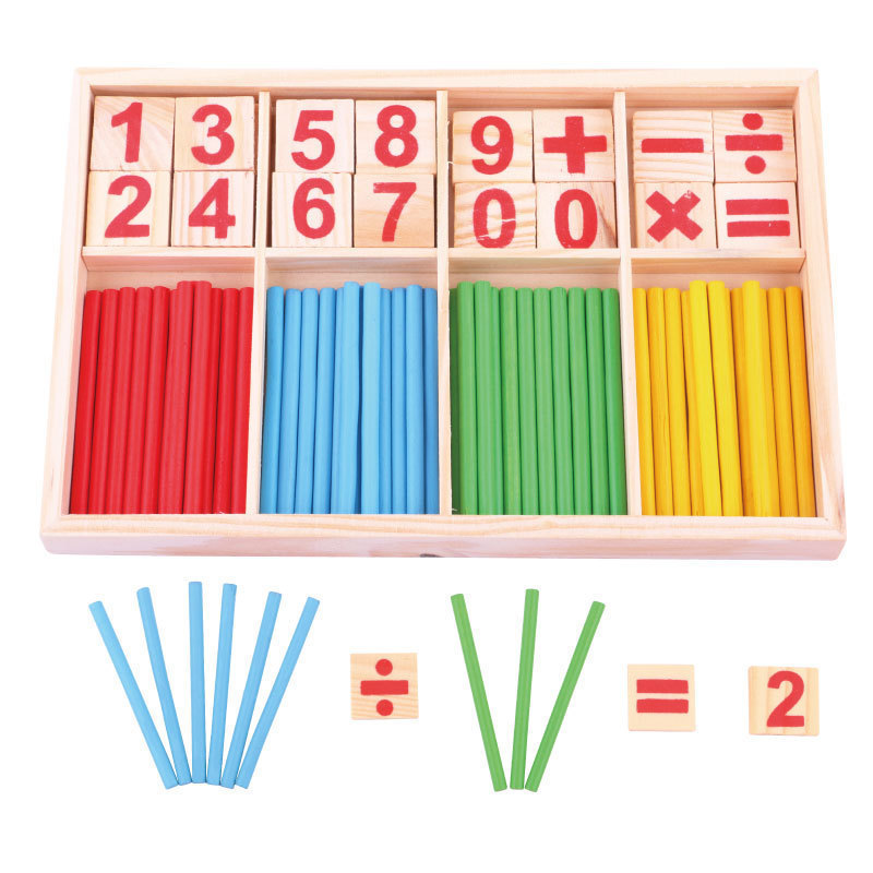 Kids Early Education Digital Stick Wooden Toy