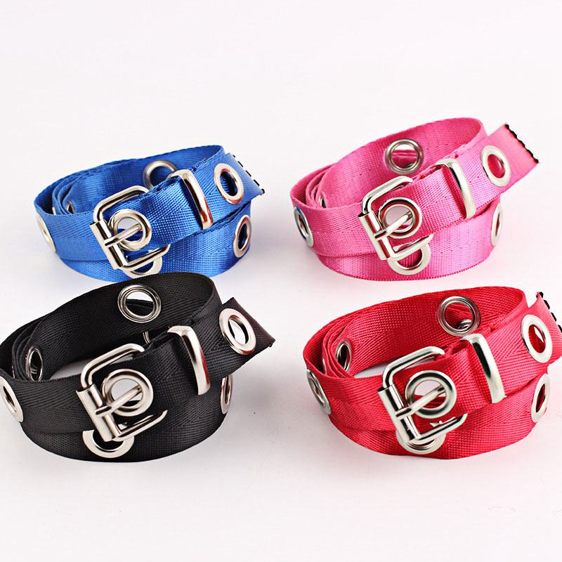 Fashion Punk Style Unisex Canvas Casual Streetwear Classic Belt