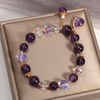 Women Fashion Creative Purple Rhinestone Beaded Bracelet