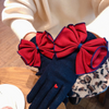 Women Fashion Elegant Heart Bow Love Gloves