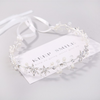 Women Rhinestone Flower Decoration Ribbon Hairband