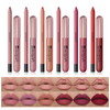 ( Buy 1 Get 2 ) Women'S Matte Matte Lip Gloss Lip Liner Combination 12Pcs/Set