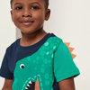 Children Kids Baby Fashion Boys Casual Basic Short Sleeve Dinosaur T-Shirt