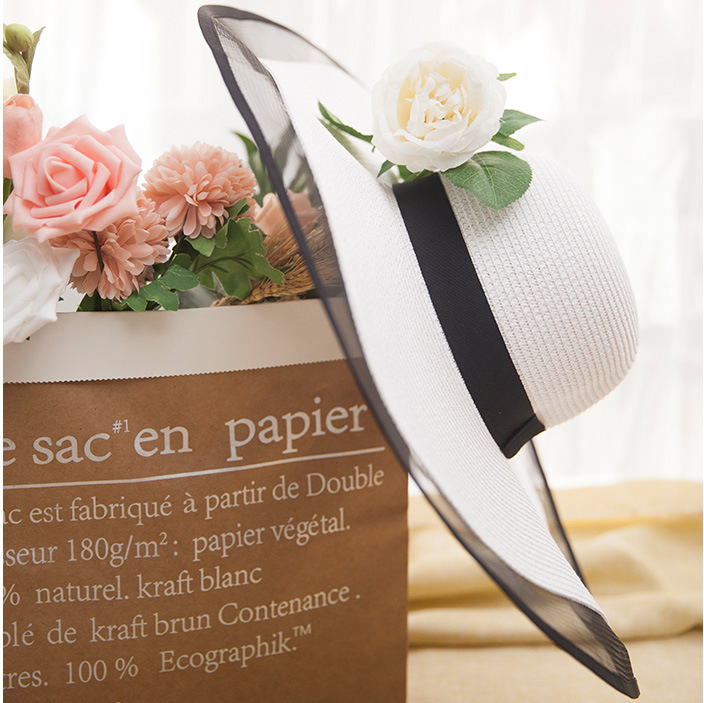 Women Summer Sunshade Large Brim Straw Hat