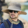 Men Fashion Outdoor Big Brim Breathable Mesh Sunscreen Sun Hat