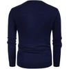 Men Casual V-Neck Long-Sleeved Knitted Cardigan