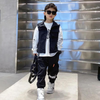 Boys Fashion Letter Pattern Elastic Design Casual Pants