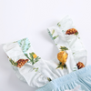 Toddlers Newborn Baby Fashion Girls Ruffle Sleeve Pineapple Print Bodysuit